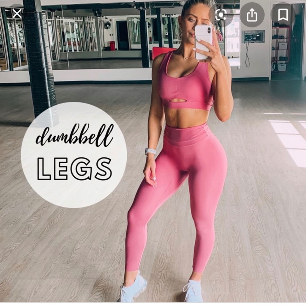 Whitney Simmons x Gymshark Hot Fire Pink Leggings